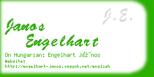 janos engelhart business card